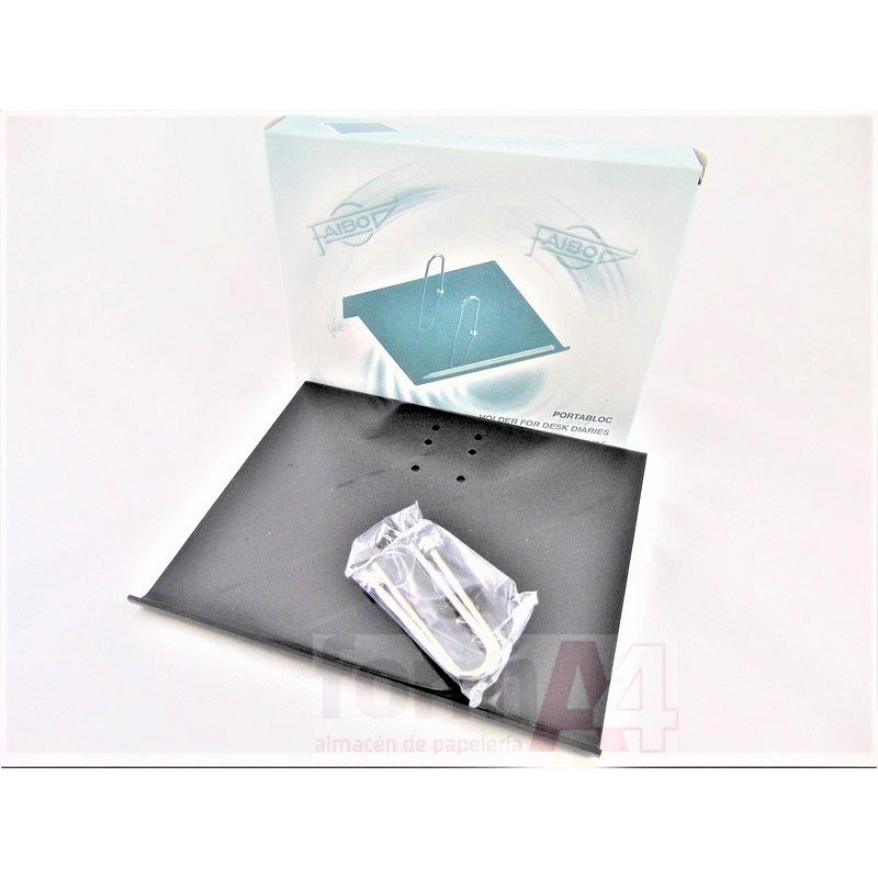 PORTACALENDARIO PLASTICO FAIBO NEGRO