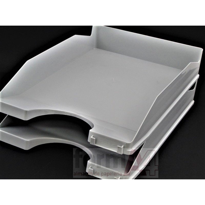 BANDEJA DE SOBREMESA PLASTICO FAIBO GRIS