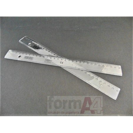 REGLA DE PLASTICO ESCOLAR FAIBO 30CM