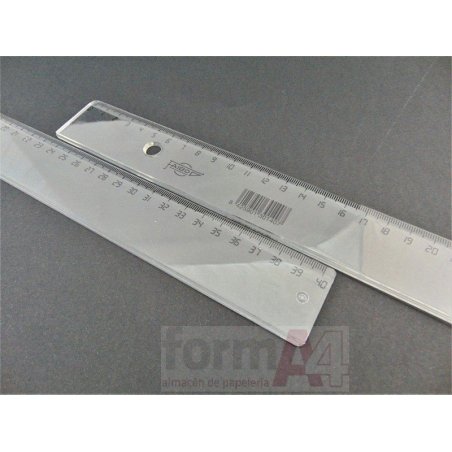 REGLA DE PLASTICO ESCOLAR FAIBO 40CM