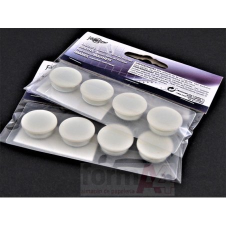 IMAN REDONDO FAIBO 20MM BLANCO P/4 