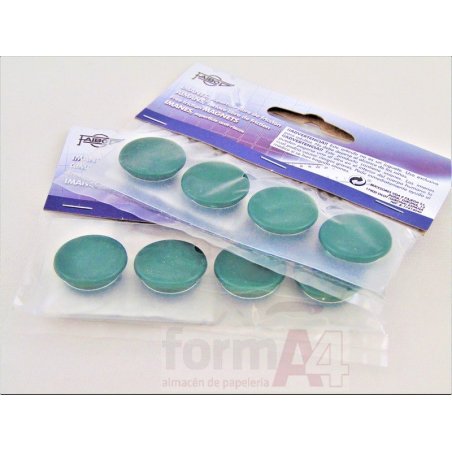 IMAN REDONDO FAIBO 20MM VERDE P/4 
