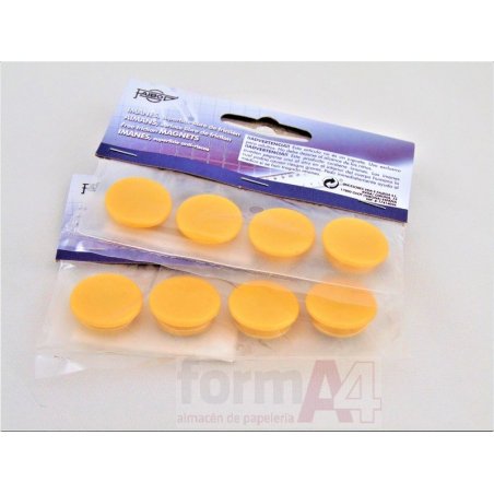 IMAN REDONDO FAIBO 20MM AMARILLO P/4 
