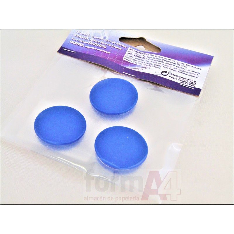 IMAN REDONDO FAIBO 30MM AZUL P/3