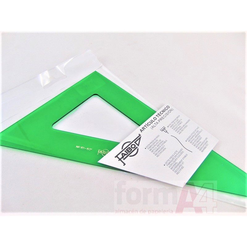 CARTABON VERDE SIN GRADUAR FAIBO 25CM.