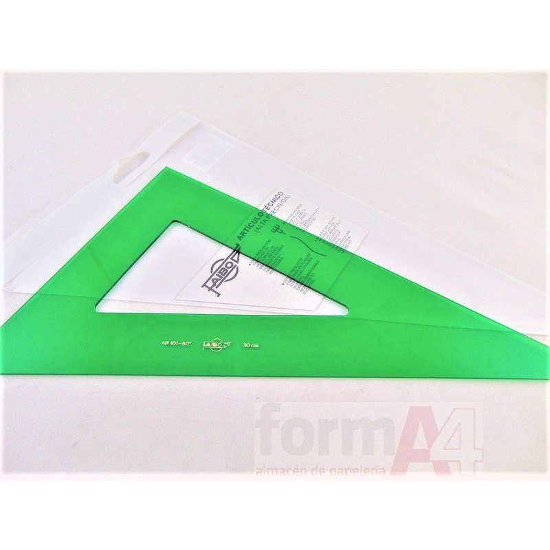 CARTABON VERDE SIN GRADUAR FAIBO 30CM.