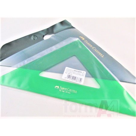 ESCUADRA FABER-CASTELL 25CM.