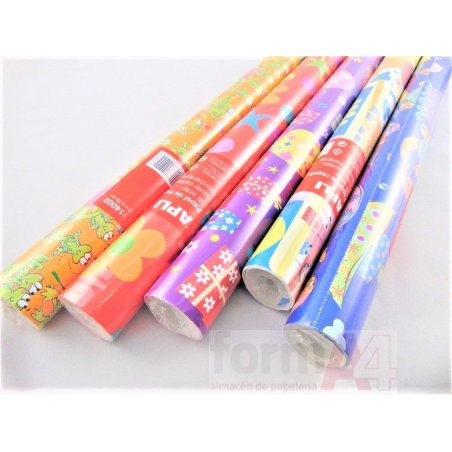 PAPEL REGALO APLI INFANTIL 0.7X2M.