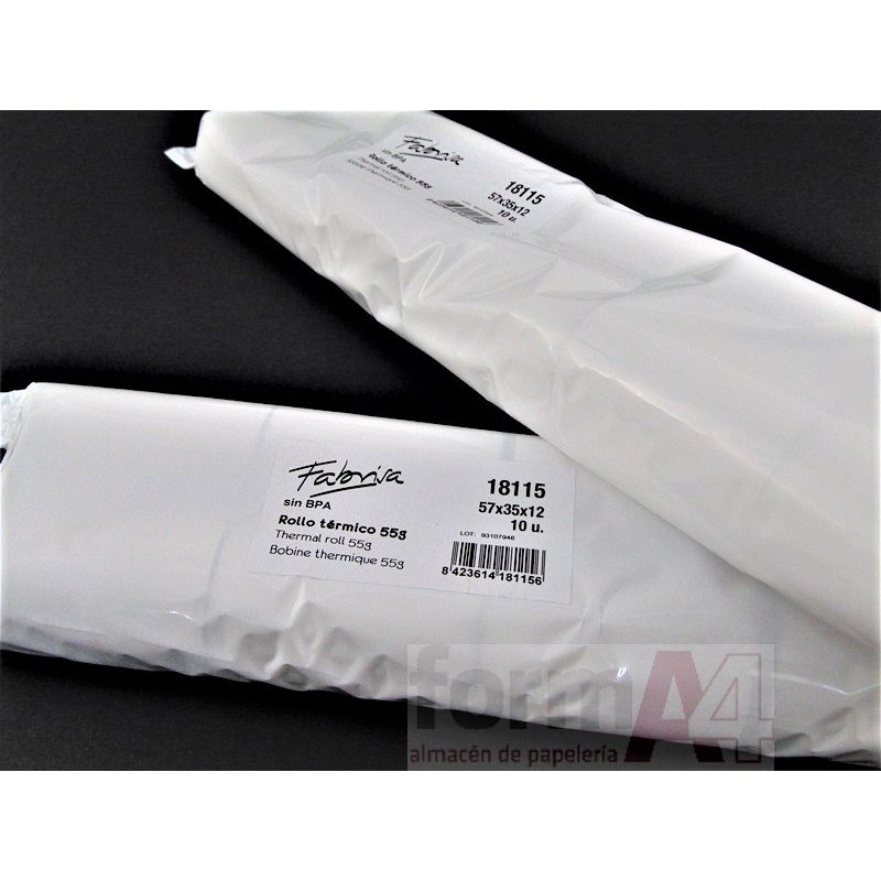 PAPEL TERMICO FABRISA SIN BPA 57X35X12MM.