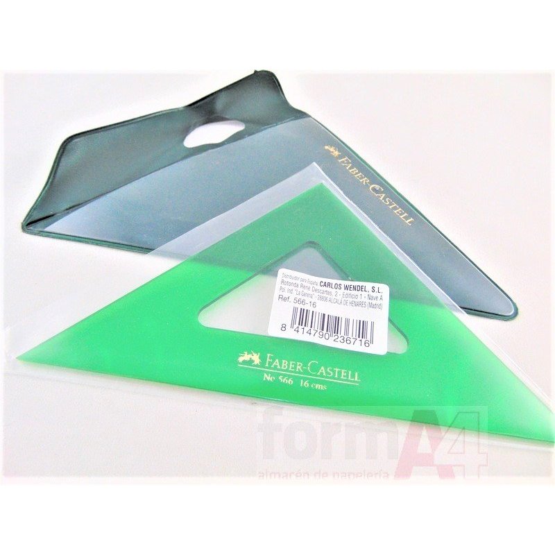 ESCUADRA FABER-CASTELL 16CM.