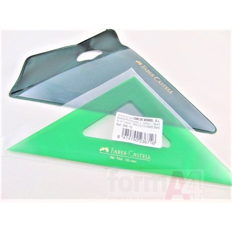 ESCUADRA FABER-CASTELL 16CM.
