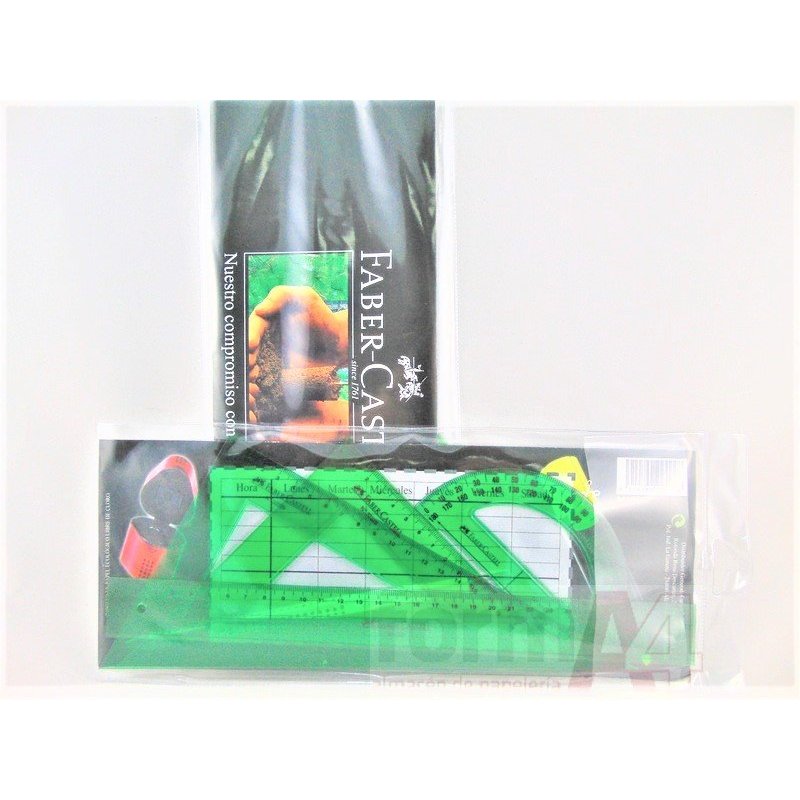 JUEGO REGLAS DE PLASTICO JOHAN-FABER