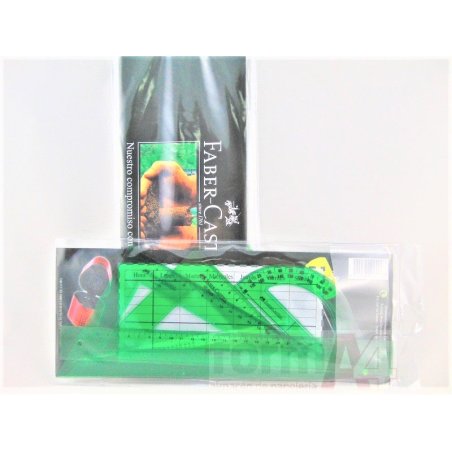 JUEGO REGLAS DE PLASTICO JOHAN-FABER