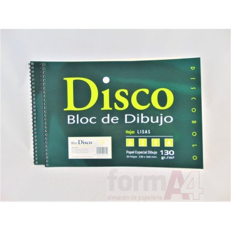 BLOC DIBUJO DISCO FOLIO LISO