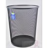 PAPELERA REJILLA BISMARK NEGRA 18 LITROS