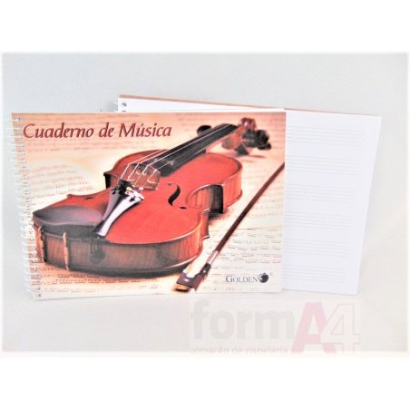 BLOC DE MUSICA GOLDEN 4º 6 PENTAGRAMAS 20H.