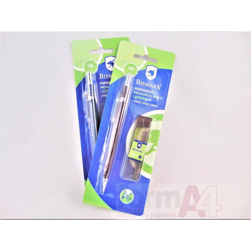 PORTAMINAS BISMARK 0.5MM +CAJA DE MINAS