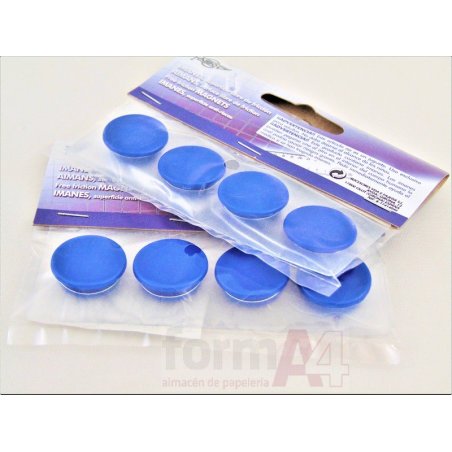 IMAN REDONDO FAIBO 20MM AZUL P/4 