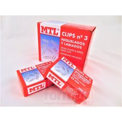 CLIPS NIQUELADOS MTL Nº 3...