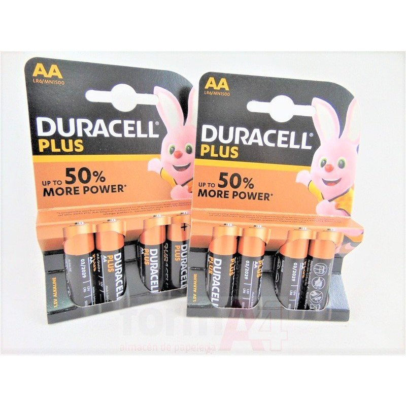 PILA ALCALINA DURACELL PLUS AA B/4