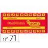 PLASTILINA JOVI 71 C/15 ROJO