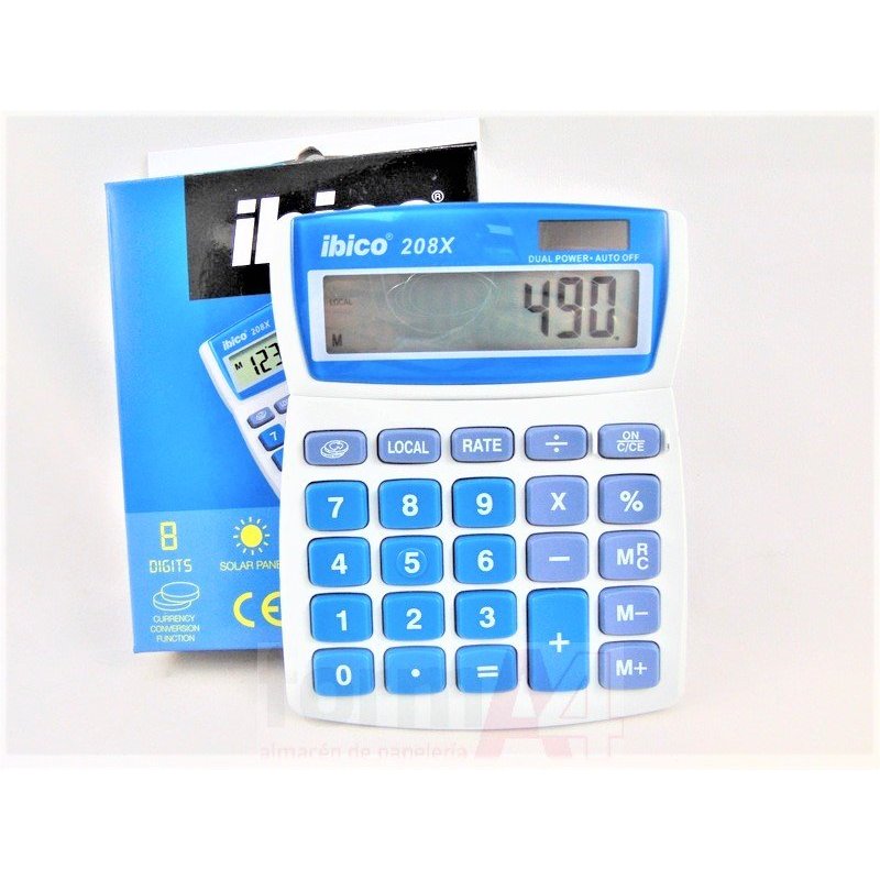 CALCULADORA SOBREMESA IBICO 8 DIG. 208X