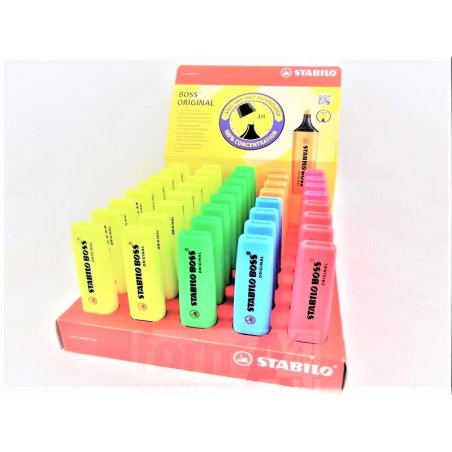 MARCADOR FLUORESCENTE STABILO BOSS EXP/40 SURTIDOS