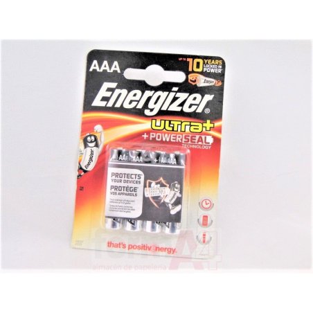 PILA ALCALINA ENERGIZER AAA ULTRA PLUS P/4