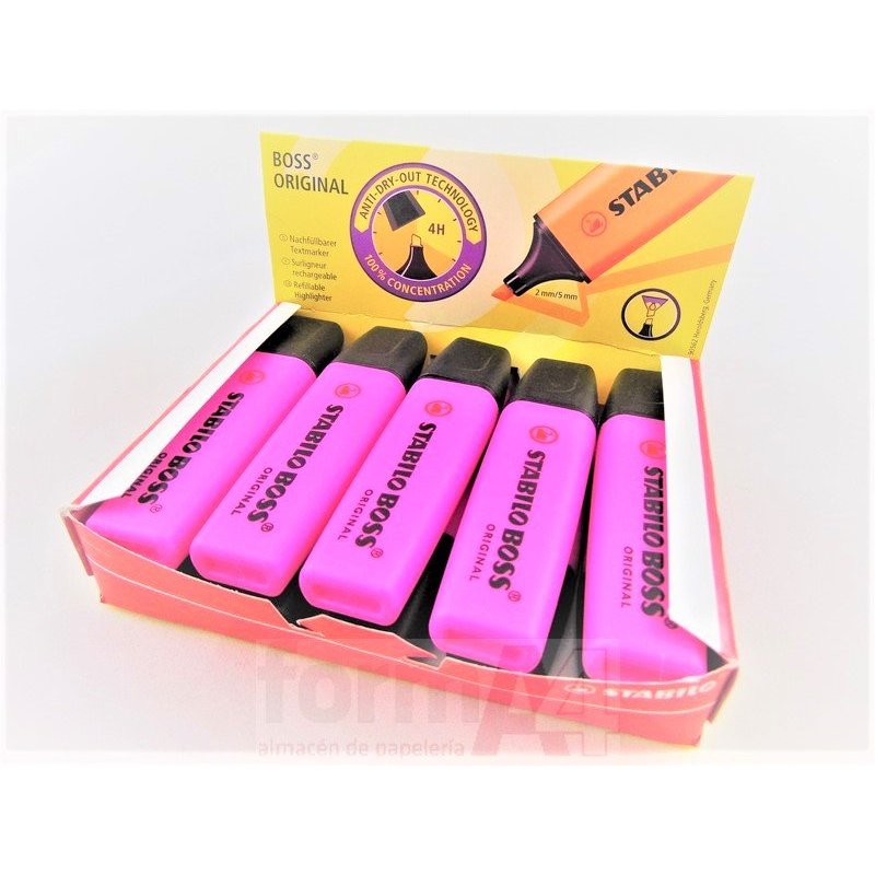 MARCADOR FLUORESCENTE STABILO BOSS VIOLETA
