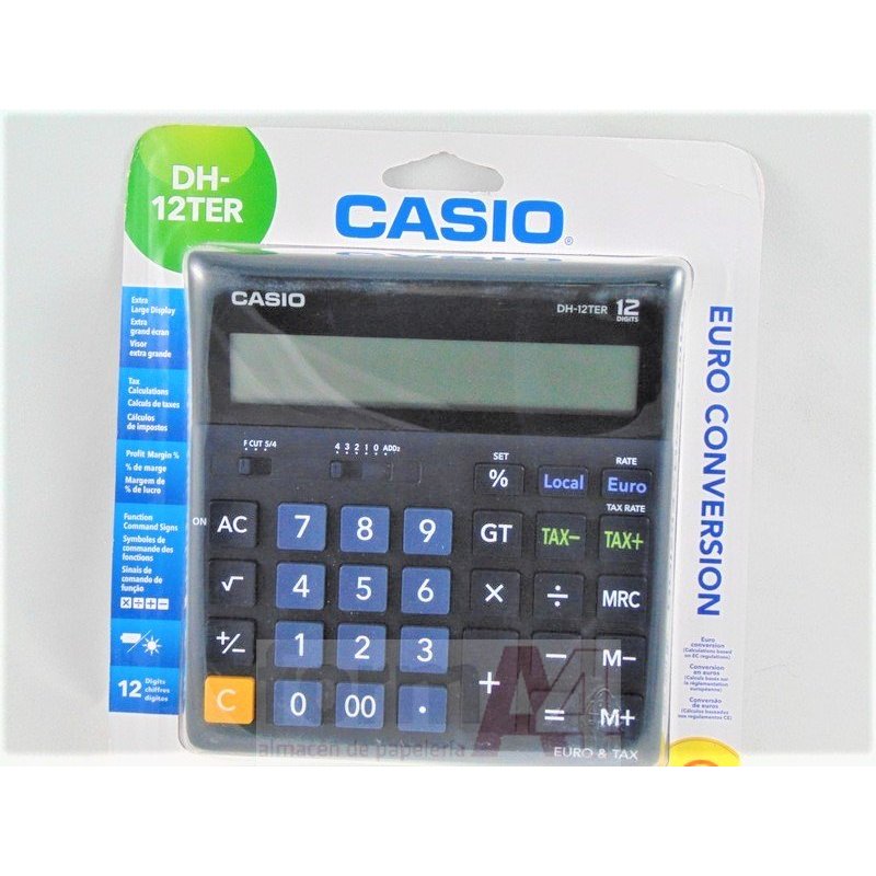 CALCULADORA SOBREMESA CASIO 12 DIGITOS DH-12 TER