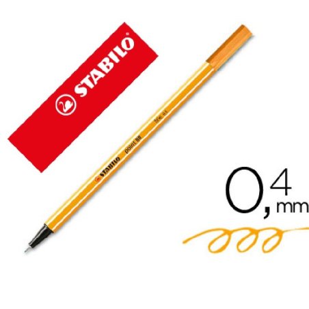 ROTULADOR STABILO POINT 88 NARANJA NEON