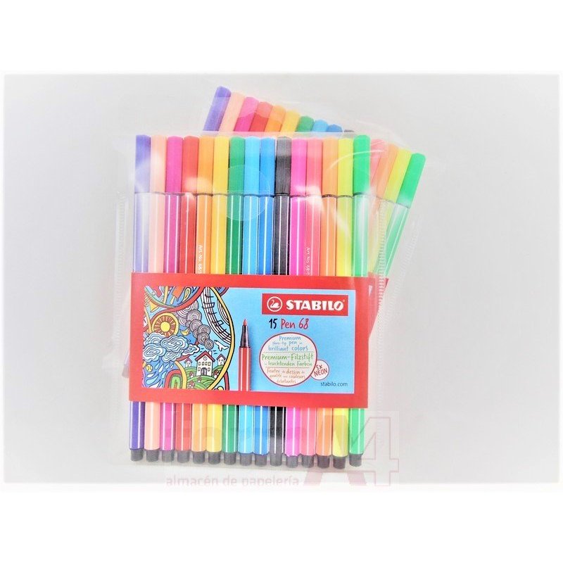 ROTULADOR STABILO PEN 68 SURTIDOS EST/15