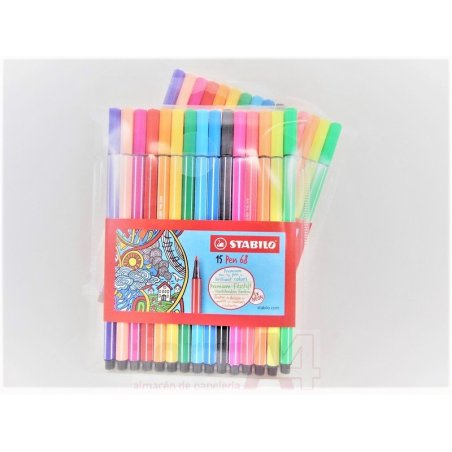 ROTULADOR STABILO PEN 68 SURTIDOS EST/15