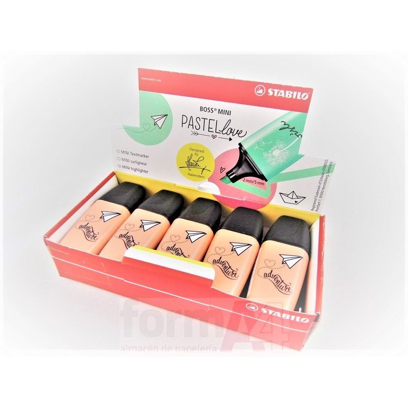 MARCADOR FLUORESCENTE STABILO BOSS MINI MELOCOTON