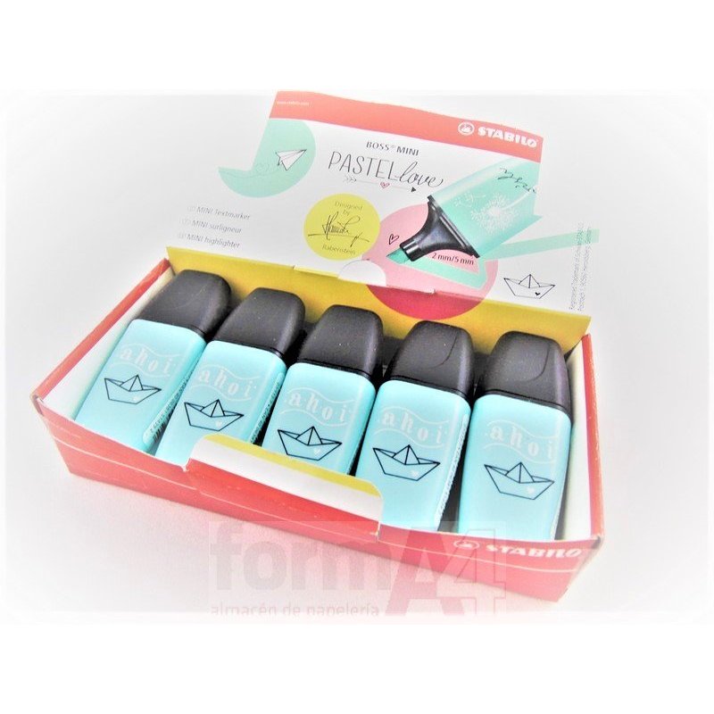 MARCADOR FLUORESCENTE STABILO BOSS MINI TURQUESA