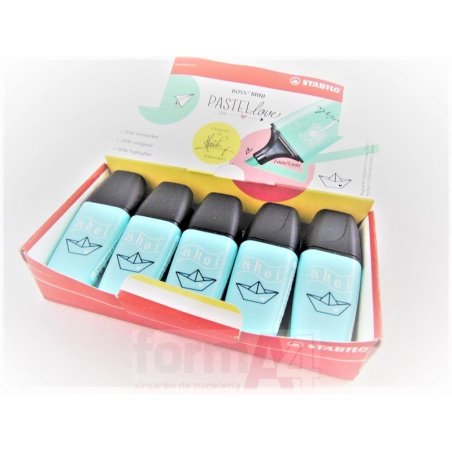 MARCADOR FLUORESCENTE STABILO BOSS MINI TURQUESA
