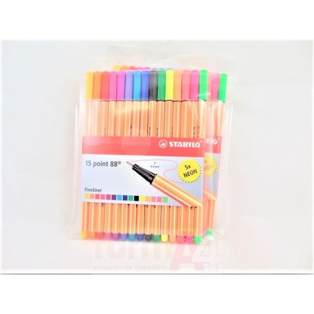 ROTULADOR STABILO POINT 88 EST/10+5 NEON 