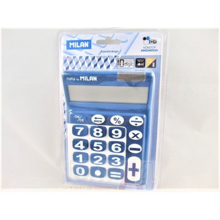 CALCULADORA MILAN SOBREMESA 10 DIG. AZUL