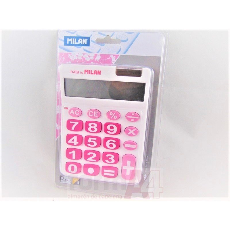 CALCULADORA MILAN SOBREMESA 8 DIG. BLANCA