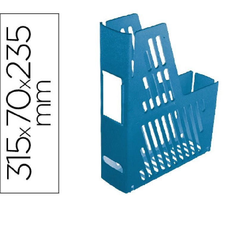 REVISTERO PLASTICO A4 / FOLIO AZUL
