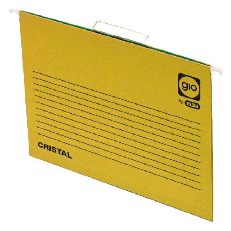 CARPETA COLGANTE CARTULINA COLOR AMARILLO C/25