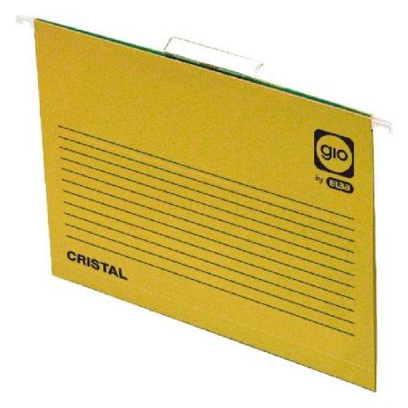 CARPETA COLGANTE CARTULINA COLOR AMARILLO C/25