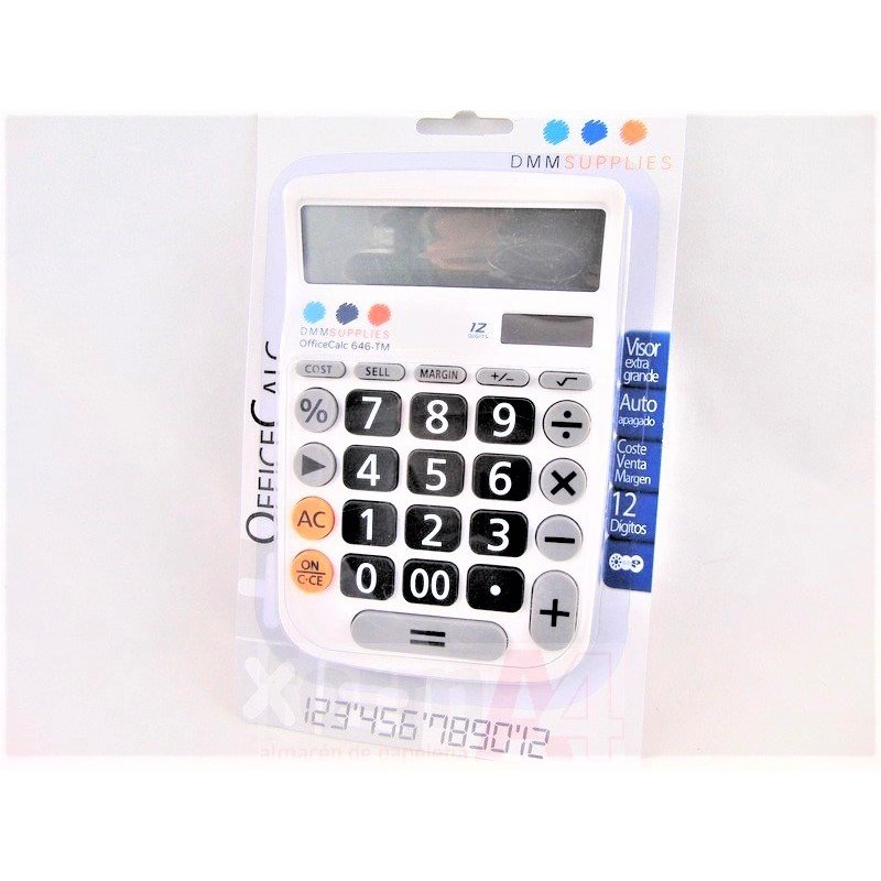 CALCULADORA DE SOBREMESA DMM-646TM 12 DIGITOS