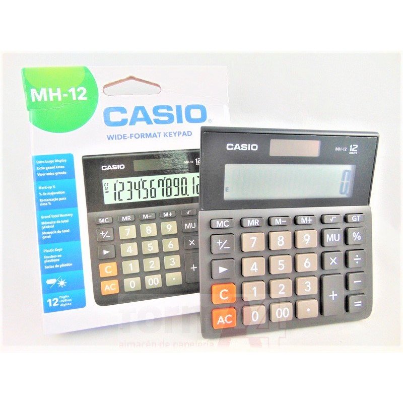 CALCULADORA SOBREMESA CASIO 12 DIGITOS MH-12