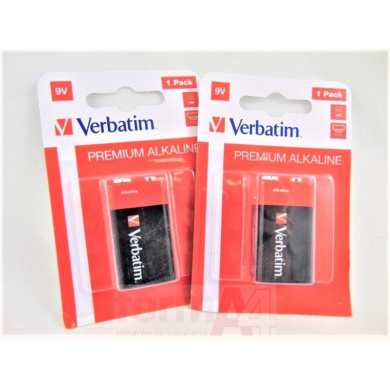 PILA ALCALINA VERBATIM 6LR61 9V.