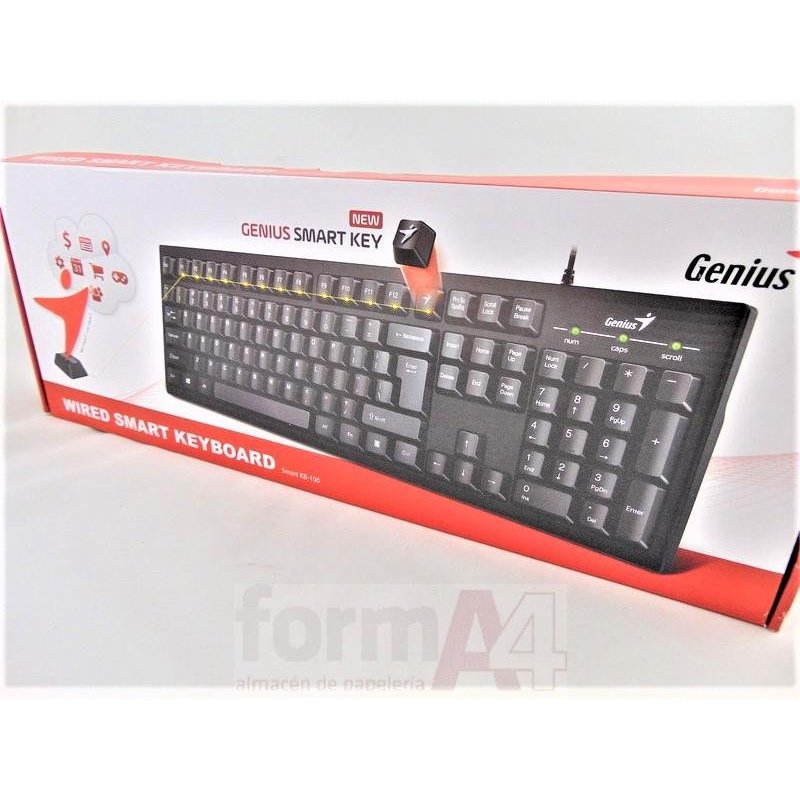 TECLADO CON CABLE GENIUS KB-100 NEGRO
