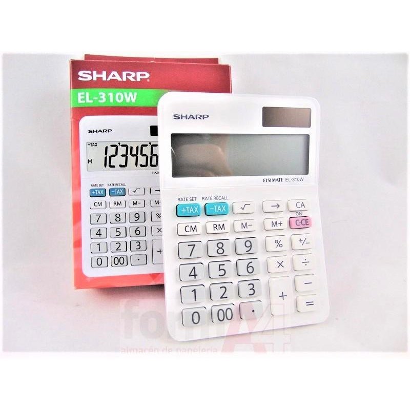CALCULADORA DE SOBREMESA SHARP 8 DIGITOS EL310W