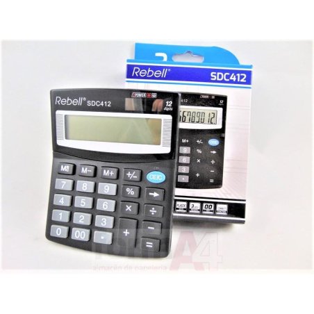 CALCULADORA DE SOBREMESA REBELL 12 DIGITOS  SDC412