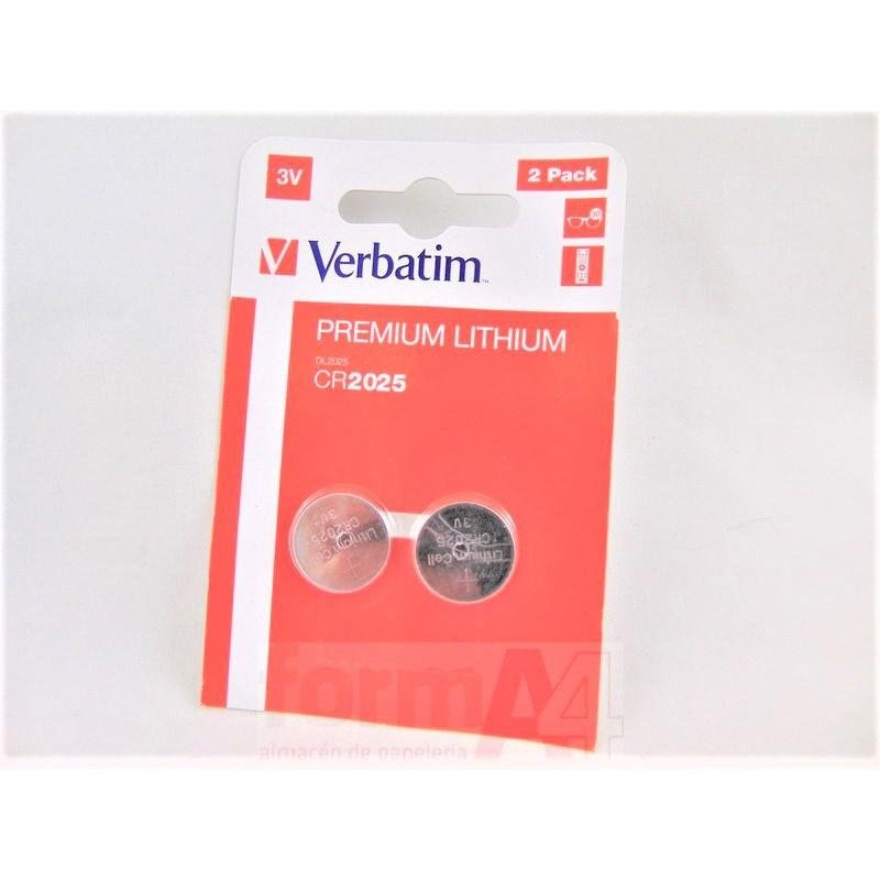 PILA BOTON VERBATIM CR2025 P/2