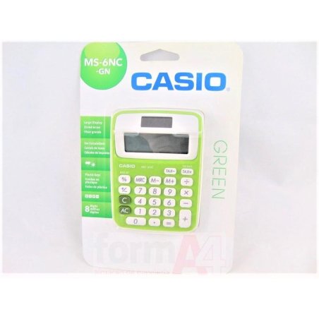 CALCULADORA CASIO BOLSILLO 8 DIG. VERDE